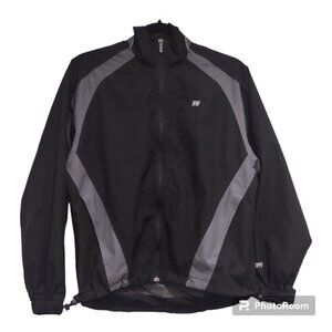 Runner's World Women's Black/Grey Rain Jacket Size M